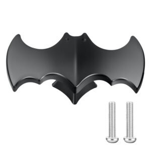 10 Pack | Solid Gothic Dresser Drawer Knobs Black Bat-Shaped Drawer Pulls are Made of High-End Zinc Alloy,Heavy-Duty, 2.5-in Overall Length.