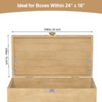 2 Pack | Soft Close Hinges for Wooden Toy Box - HBL' Lid Stay Hinges for Chest & Cedar Storage Box, Zinc Alloy, Adjustable Tension for Safe & Smooth Soft Closing.