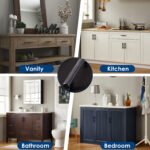 HBL' 30 Pack | 3 Inch Center to Center Matte Black Cabinet Pulls Kitchen Cabinet Handles,Made of Stainless Steel,Ideal for Cabinet,Drawer,Cupboard and Wardrobe.