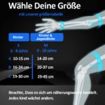Inliner Schoner Set für Kinder ab 3 bis 18 Jahre - 6 in 1 Profi Schutzausrüstung Set mit 2 Knieschoner,2 Ellenbogenschoner und 2 Handgelenkschoner, Ideal für Skateboarden,Roller,Ski oder Radfahren.
