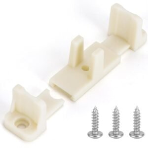 20 Pcs Sliding Closet Door Floor Guide, Bypass Door Floor Guide, Fits 3/4'' to 1-3/8'' Thick Doors, Universal Adjustable Sliding Door Hardware.