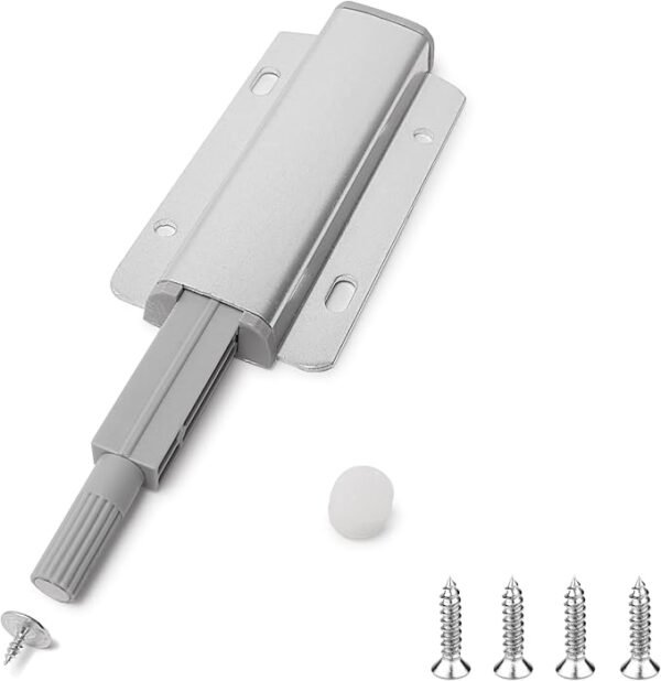 2 Pack Push Open Door Catches Push to Open Cabinet Latch Touch Open Kitchen Drawer Closer Magnetic Push Catch for Cupboard, Drawer, Wardrobe, RV Door