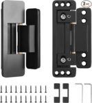HBL' 2 Pack Hidden Door Hinges, Ultra-Thin Adjustable Concealed Hinges for Secret Doors, Pantries & Closets, Heavy Duty Invisible Design
