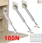 HBL' 2 Pack 100N/22LBS Drop Down Gas Struts for Drop-Front Desk Downward Slowly Such as Fold-Down Desk, Flap Lid