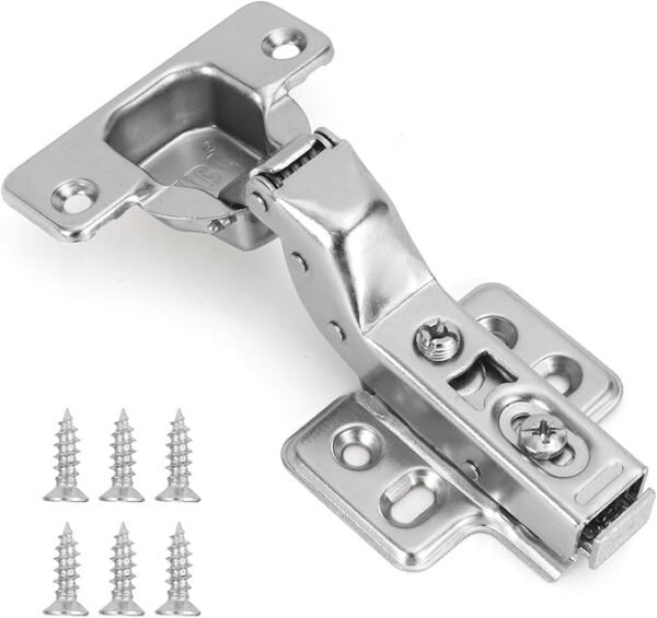 HBL' 4 Pack Soft Close Cabinet Hinges 110° Inset European Concealed Kitchen Cabinet Hinge, Slow Close Frameless Kitchen Door Hinges, Adjustable Heavy-Duty Cabinet Hardware Visit the HBL' Store