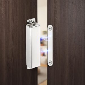 2 Pack | Heavy-Duty Magnetic Door Catch - 90lb Pull Force, Stainless Steel, Anti-Rust, Ideal for Screen Door, Pantry Door, Barn Door and RV Doors.