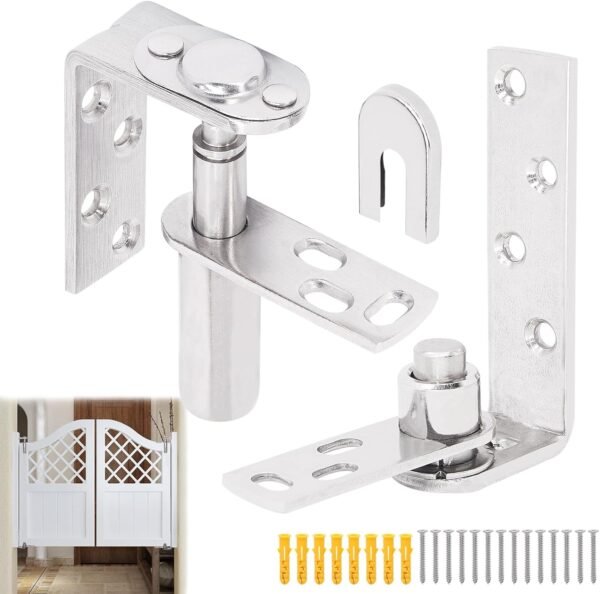1 Pack | HBL' Saloon Door Hinges Dual Swing for Swinging Saloon or Cafe Doors, 304 Stainless Steel, Double Action and Self Return, Can Be Indoor or Outdoor Used.