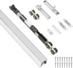 HBL’ 72Inch Pocket Door Hardware Kit with Soft Close Feature – Heavy-Duty Aluminum Track Set, Smooth Sliding & Easy Installation – Fits 23" to 36" Wide Single Doors, 72" Track Included.
