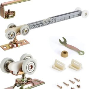 Pocket Door Soft Close Mechaniss, Compatible with Johnson 1060 & 1062, Fits 100, 134F, 138F, 2610F Series Tracks, 1" Nylon Ball Bearing Tri-Wheel, Soft Close or Soft Open.