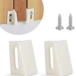 10 Pack Pocket Door Guide Bottom,Sliding Door Guide, 1.125 Inch,Jamb Mounted.