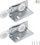 Lashow Twin Pocket Door Roller,Top Mount Pocket Door Rollers, 7/8 Inch Wheels, Alloy Steel, Fits Cox Doors