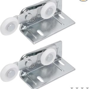Lashow Twin Pocket Door Roller,Top Mount Pocket Door Rollers, 7/8 Inch Wheels, Alloy Steel, Fits Cox Doors