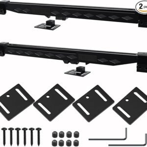 2Pcs Barn Door Soft Close Mechanism - Lashow Upgraded No-Drill Version Sliding Barn Door Hardware for Door Weight 70-160 Pounds Adjustable Door Stoppers, Actuator Spacers Included
