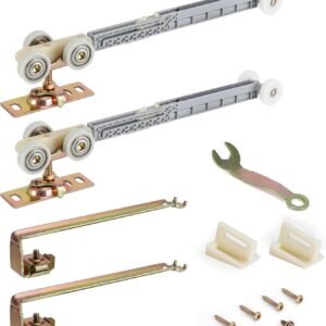 Pocket Door Soft Close Top Hanger Assemblies, Fits Johnson 1060 & 1062, Fits 100, 134F, 138F, 2610F Series Tracks, 2" Nylon Ball Bearing Tri-Wheel, Soft Close and/or Soft Open
