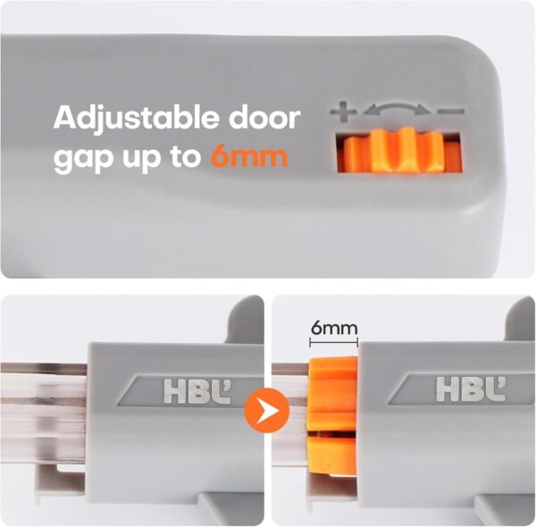 HBL' 2 Pack Push to Open Door Latch, Heavy Duty Non-Magnetic RV Hidden Door Catch, Push Latch for Cabinet Hardware