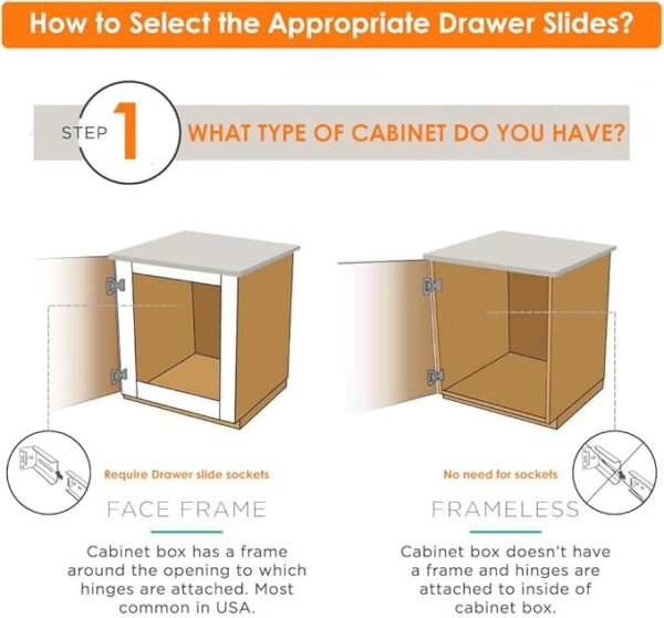 1 Pack Soft Close Drawer Slides 12/14/16/18/20/22 inch, HBL’ Heavy Duty Cabinet Drawer Slides Replacement - Ball Bearing Full Extension, 200 LB Capacity, Made of Cold-Rolled Steel, Rust-Resistant & Long-Lasting.