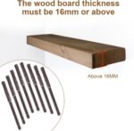 8 Pack HBL' Floating Shelf Brackets 100MM Heavy Duty Invisible Shelf Brackets for Wall Shelf, Bookshelf, DIY Decor.