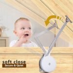 1 Pack | Toys Box Hinges Soft Close Lid Support Chest Hinges for Wooden Toy Box, Cedar, Storage Trunk & Benches, Made of Zinc Alloy, Safety & Heavy Duty.