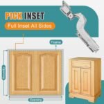 HBL' 4 Pack Soft Close Cabinet Hinges 110° Inset European Concealed Kitchen Cabinet Hinge, Slow Close Frameless Kitchen Door Hinges, Adjustable Heavy-Duty Cabinet Hardware Visit the HBL' Store