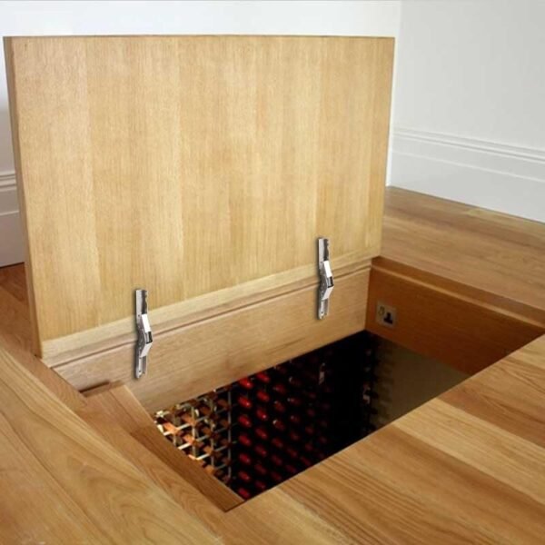 HBL' 4 Pack 90 Degree Folding Hinge Bracket for Pull Down Shelf, Cabinet Drawers, Attic Door or DIY Projects