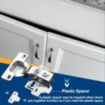 4 Pack Cabinet Hinge Spacer, Solving Cabinet Door Jam Together, for HBL' Cabinet Hinge.