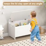 HBL' 2 Pack | Adjustable Lid Stay Hinges for Small Wooden Toy Boxes & Chests | Zinc Alloy Lid Support Hinges for Safe, Smooth Support.
