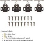 8 Pack Cabinet Latch Double Roller Catch - HBL' Hardware for Cupboard, Closet, and Kitchen Cabinet Doors.