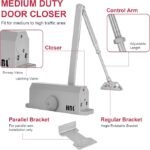 Automatic Garage Door Closer – HBL’ Adjustable Closing & Latching Speed, Durable Sprayed Aluminum, Easy Installation, Also Ideal for Commercial Use.