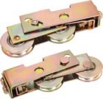 2 Pack Sliding Door Rollers, 1 1/4 Inch Sliding Glass Door Tandem Wheels Replacement Kit, 330LBS Heavy Duty Tamdem Rollers for Patio Door - Y1818