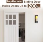 Pocket Door Commercial Grade Hanger Fits Johnson Part #1125 & Upgrades #1500 Hardware Kit, 1" Nylon Ball Bearing, 1-1/4" C.T.C, Min. 1" Thick Doors, 200lbs Capacity,Standard Rollers,non soft close.