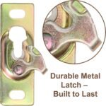 Pocket Door Rollers Connection Plate, Sliding RV Door Hardware,Color Zinc Plating,1 Set (Wheels not Included)