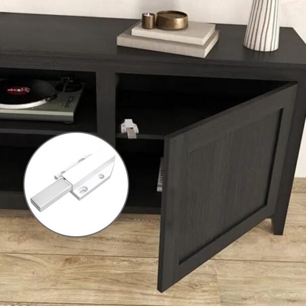 2 Pack Push Open Door Catches Push to Open Cabinet Latch Touch Open Kitchen Drawer Closer Magnetic Push Catch for Cupboard, Drawer, Wardrobe, RV Door