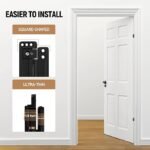 HBL' 2 Pack Hidden Door Hinges, Ultra-Thin Adjustable Concealed Hinges for Secret Doors, Pantries & Closets, Heavy Duty Invisible Design