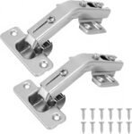 HBL' 165° & 135° Soft Close Cabinet Hinges for Lazy Susan Bifold Doors, Concealed European Hinges, Full Overlay, Adjustable Hinge, 2 x 165° + 2 x 135° Hinges for Pie Cut Corner Cabinets