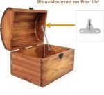 2 Pack Soft Close Toy Box Hinges for Heavy Curved, Round, Arched and Flat Lids - HBL' 150N Gas Strut Spring Safety Hinges to Slow Down and Slow Close, Also Works for Flat Lids.