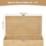 HBL' 2 Pack | Adjustable Lid Stay Hinges for Small Wooden Toy Boxes & Chests | Zinc Alloy Lid Support Hinges for Safe, Smooth Support.