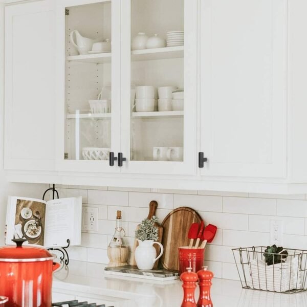 HBL' 10 Pack | Black Cabinet Knobs T Bar Cabinet Pulls, Ideal for Kitchen Cabinet Door,Drawer,Cupboard and Wardrobe, Overall Length 2in.