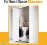 Lashow 6 Pack Bifold Door Hinge Non-Mortise Bi-fold Door Hinges Surface Mounted Hinges for Closet Bifold Doors，3 Inch & Brushed Brass