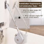 1 Pack | Soft Close Hinges for Toy Boxes, Wooden Chests, Cedar Storage, Trunks & Benches | Tension Adjustable Slow Down Chest Hinges | Also for Lift up Flip Doors.