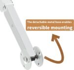 2 Pack | 150N Gas Strut Spring Hinges for Heavy Lids to Keep Stay, Slow Down and Soft Close, Hydraulic Hinges for Toy Box Chest, Bench, Toolbox and Basement Floor Door.