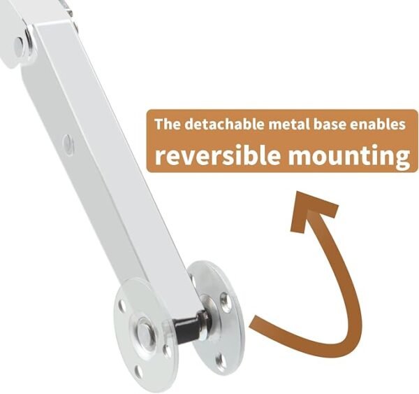 2 Pack | 150N Gas Strut Spring Hinges for Heavy Lids to Keep Stay, Slow Down and Soft Close, Hydraulic Hinges for Toy Box Chest, Bench, Toolbox and Basement Floor Door.