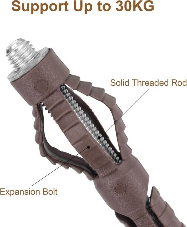 8 Pack HBL' Floating Shelf Brackets 100MM Heavy Duty Invisible Shelf Brackets for Wall Shelf, Bookshelf, DIY Decor.