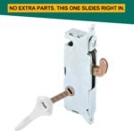 4 Pack Sliding Door Tailpieces, 1 3/8" Steel Zinc-Plated Diecast Latch Replacement for Patio Doors