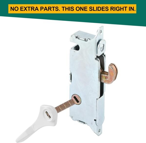 4 Pack Sliding Door Tailpieces, 1 3/8" Steel Zinc-Plated Diecast Latch Replacement for Patio Doors