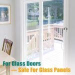 HBL' Sliding Glass Door Lock, Patio Sliding Door Child Lock & Loop Latch – Flexible for Uneven Doors, 2-3/8" Hardened Steel, Extra Home Security, Black, 2 Pack