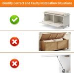 HBL' 2 Pack 150N/33LBS Drop Down Gas Struts for Downward Flap Lid Slowly Down, Such as Drop-Front Desk, Cabinet Desk or Loft Hatch