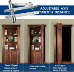 330 LBS Pivot Hinge for Large & Heavy Wood Doors – HBL’ Invisible Pivot Door Hardware for Bookshelves, Built-in Ball Bearings for Smooth & Quiet Operation.