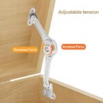 HBL' 2 Pack | Adjustable Lid Stay Hinges for Small Wooden Toy Boxes & Chests | Zinc Alloy Lid Support Hinges for Safe, Smooth Support.