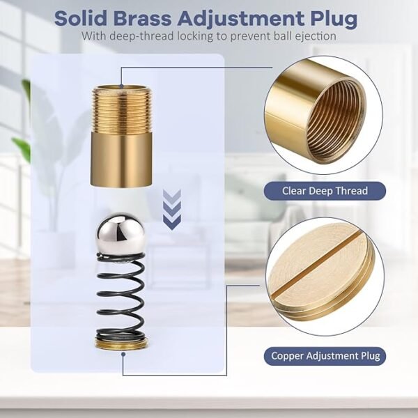 6 Pack | Closet Door Ball Catch Hardware, HBL' Stainless Steel Adjustable Door Catches with Strike Plate for French Door, Hidden Door and Other Interior Doors Hardware Replacement, Brushed Finish.