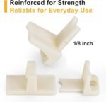 10 Pcs Sliding Closet Door Floor Guide, Bypass Door Floor Guide, Fits 3/4'' to 1-3/8'' Thick Doors, Universal Adjustable Sliding Door Hardware.